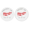 Milwaukee 12 in. 44T + 80T Two Pack Circular Saw Blade - Wise Line Tools