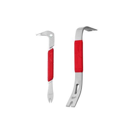 Milwaukee 12" Flat Pry Bar + 9" Nail Puller Combo - 48-22-9034A - Wise Line Tools