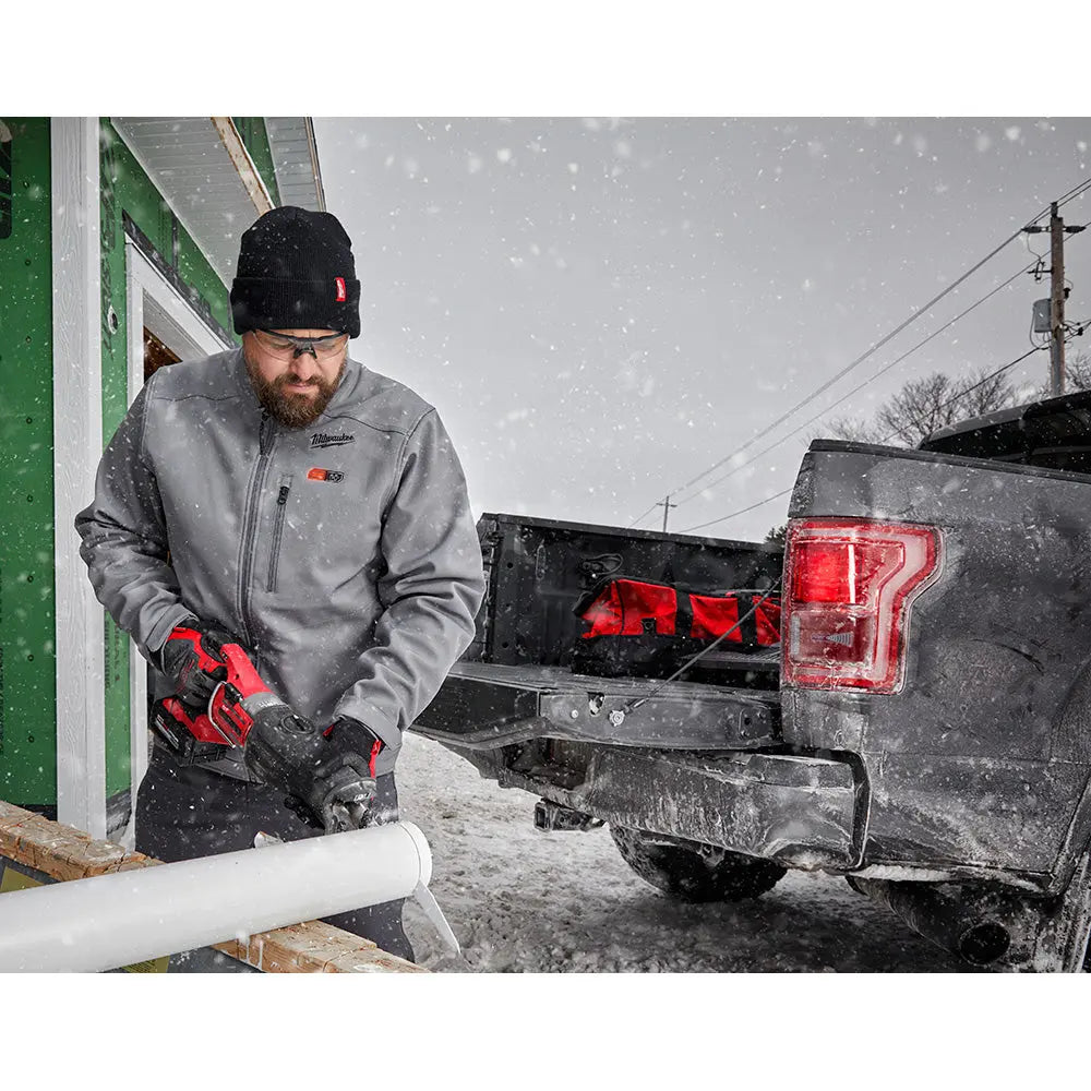 Milwaukee 204G-21L - M12™ Heated TOUGHSHELL™ Jacket Kit - Gray L - Wise Line Tools