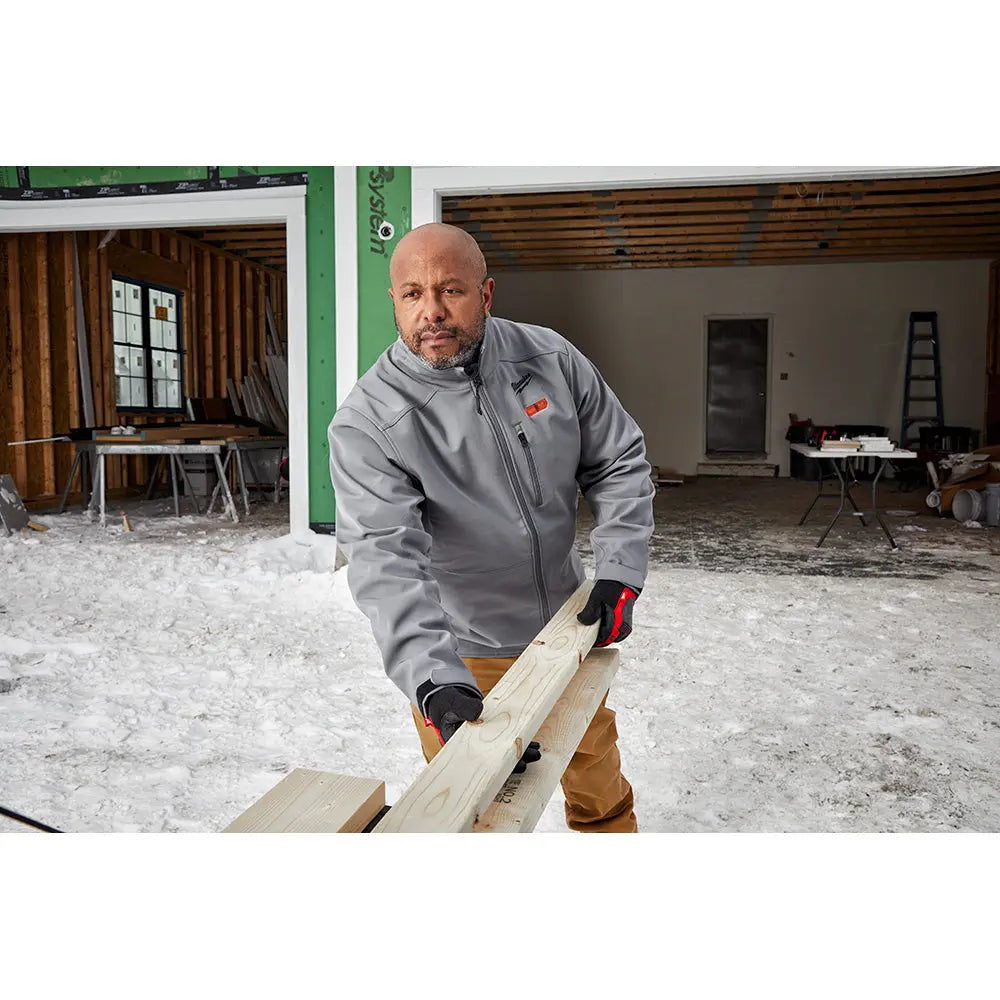 Milwaukee 204G-21M - M12™ Heated TOUGHSHELL™ Jacket Kit - Gray M - Wise Line Tools