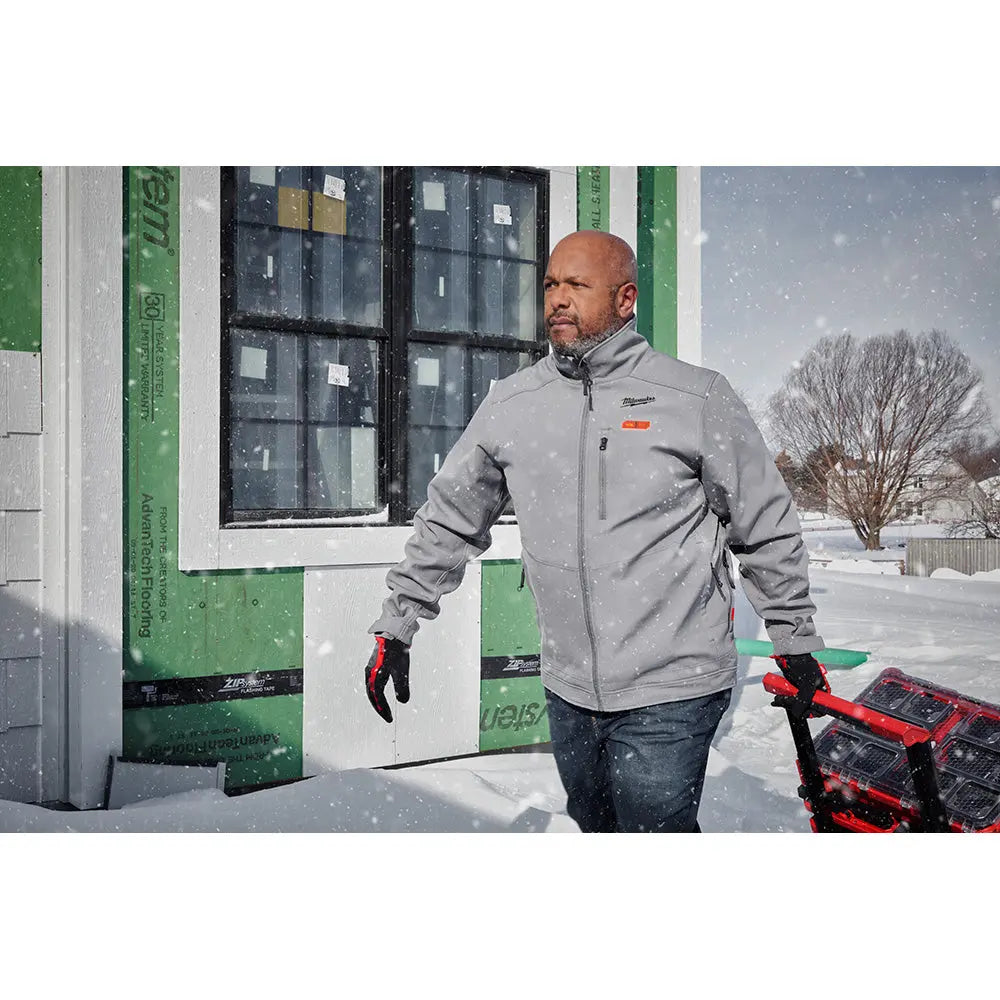 Milwaukee 204G-21M - M12™ Heated TOUGHSHELL™ Jacket Kit - Gray M - Wise Line Tools