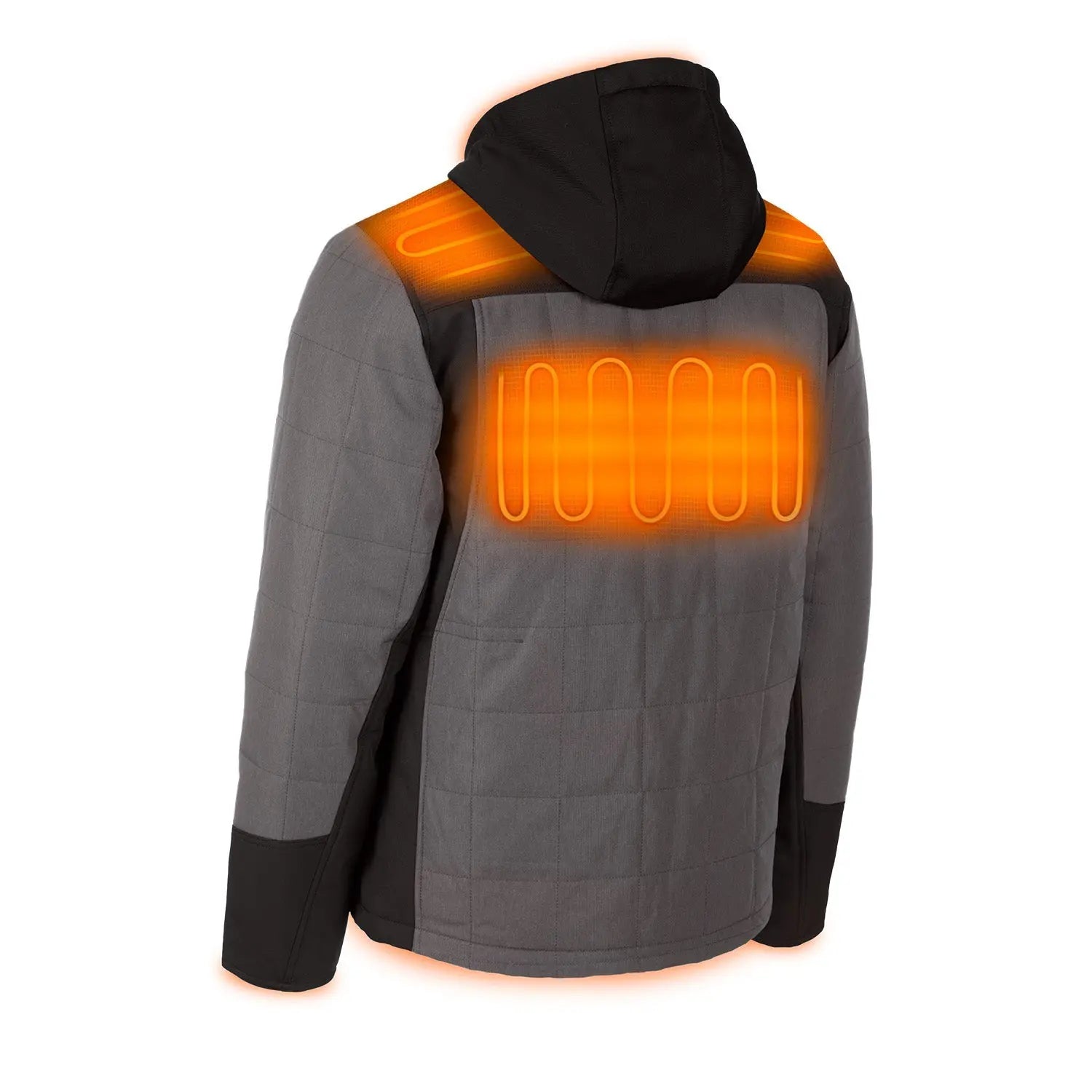 Milwaukee 205G-21M - M12™ Heated AXIS™ Hooded Jacket Kit Gray Medium - Wise Line Tools