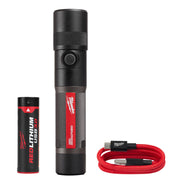 Milwaukee 2161-21 - REDLITHIUM™ USB 1100L Twist Focus Flashlight - Wise Line Tools