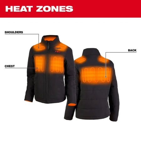 Milwaukee 234B-21S - M12™ Women's Heated AXIS™ Jacket Kit Black Small - Wise Line Tools