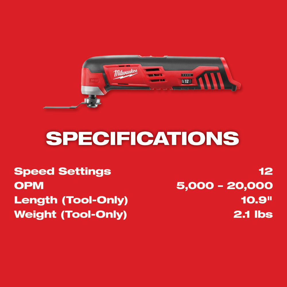 Milwaukee 2426-20 - M12™ Cordless Multi-Tool - Wise Line Tools