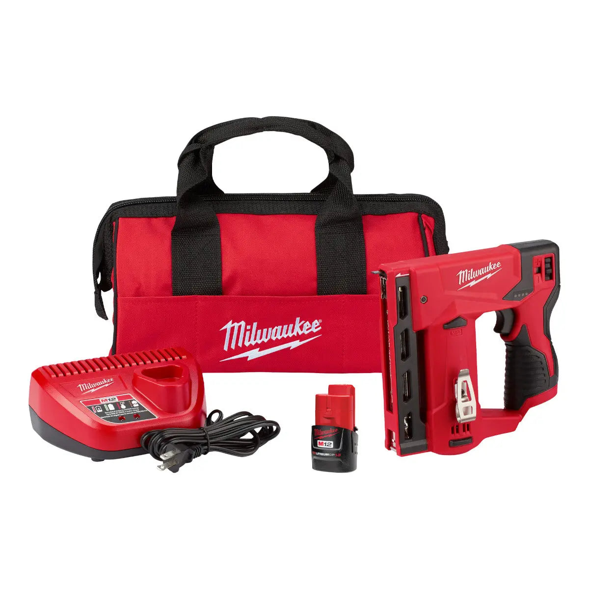 Milwaukee 2448-21 - M12™ Cable Stapler Kit - Wise Line Tools