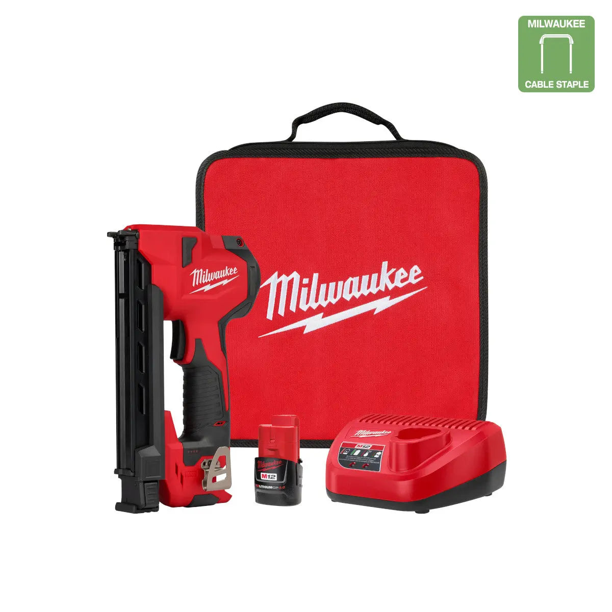 Milwaukee 2448-21 - M12™ Cable Stapler Kit - Wise Line Tools