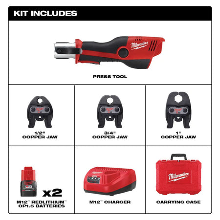 Milwaukee 2473-22 - M12™ Press Tool - Wise Line Tools