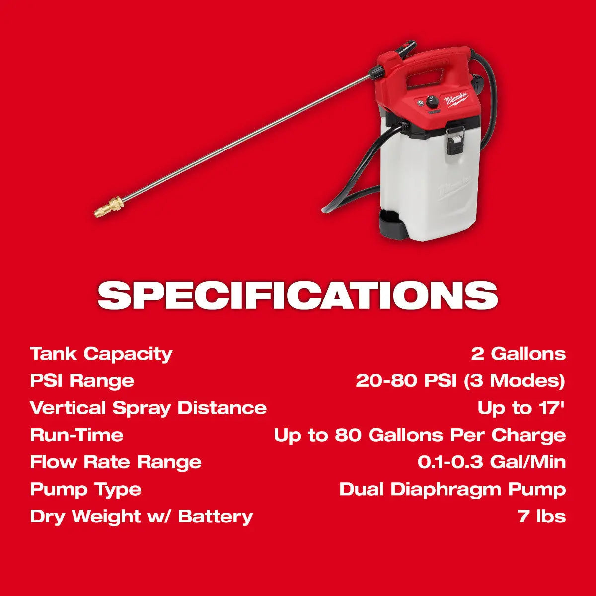 Milwaukee 2528-21G1 - M12™ 1 Gallon Handheld Sprayer Kit - Wise Line Tools