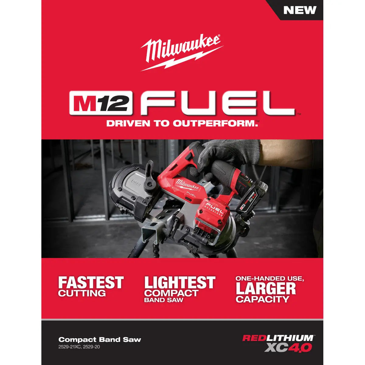 Milwaukee 2529-20 - M12 FUEL™ Compact Band Saw - Wise Line Tools