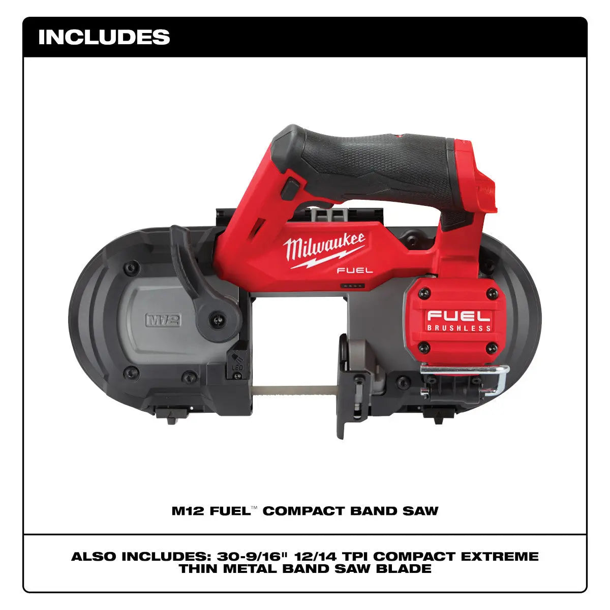 Milwaukee 2529-20 - M12 FUEL™ Compact Band Saw - Wise Line Tools