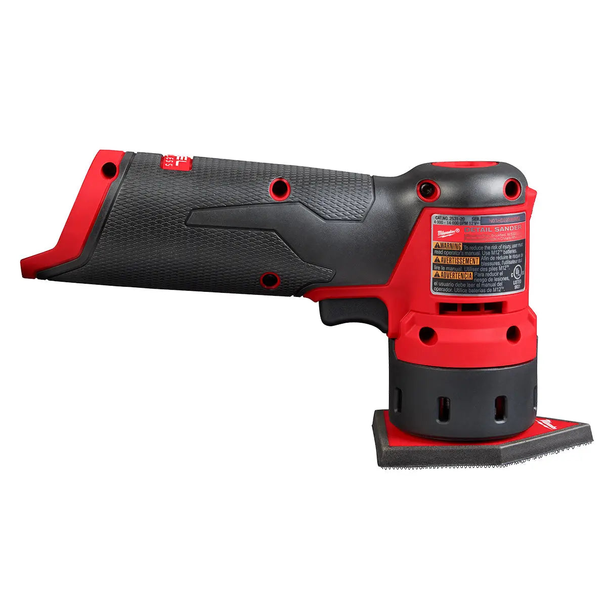 Milwaukee 2531-20 - M12 FUEL™ Orbital Detail Sander - Wise Line Tools