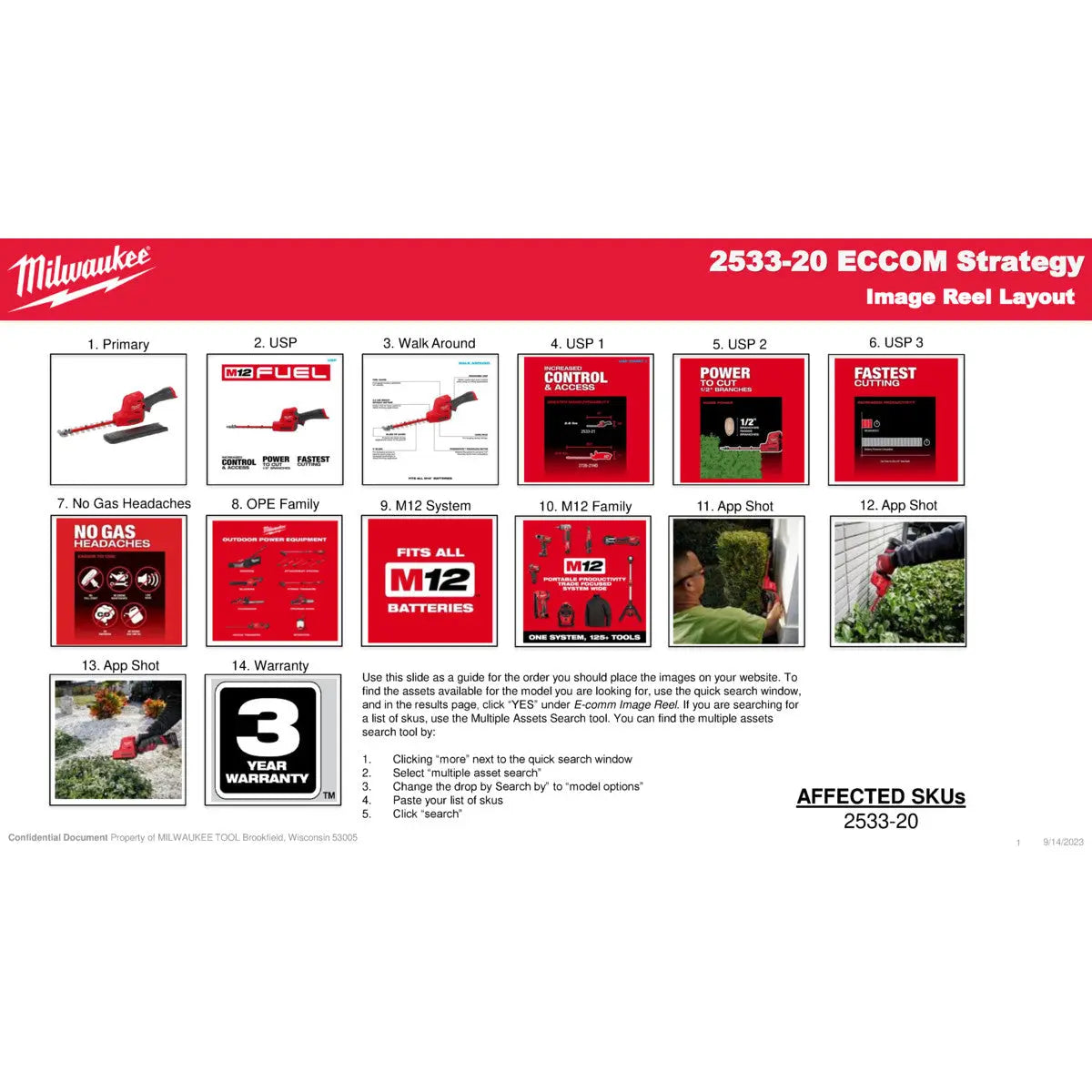 Milwaukee 2533-20 - M12 FUEL™ 8" Hedge Trimmer - Wise Line Tools