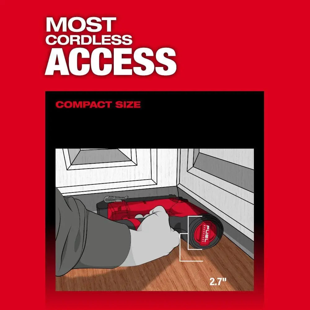 Milwaukee 2541-20 - M12 FUEL™ 18 Gauge Compact Brad Nailer - Wise Line Tools