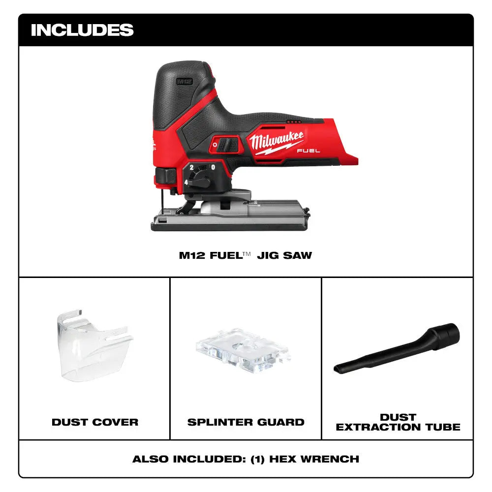 Milwaukee 2545-20 - M12 FUEL™ Jig Saw - Wise Line Tools