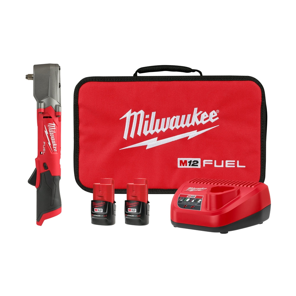 Milwaukee 2564-22 - M12 FUEL™ 3/8" Right Angle Impact Wrench Kit - Wise Line Tools