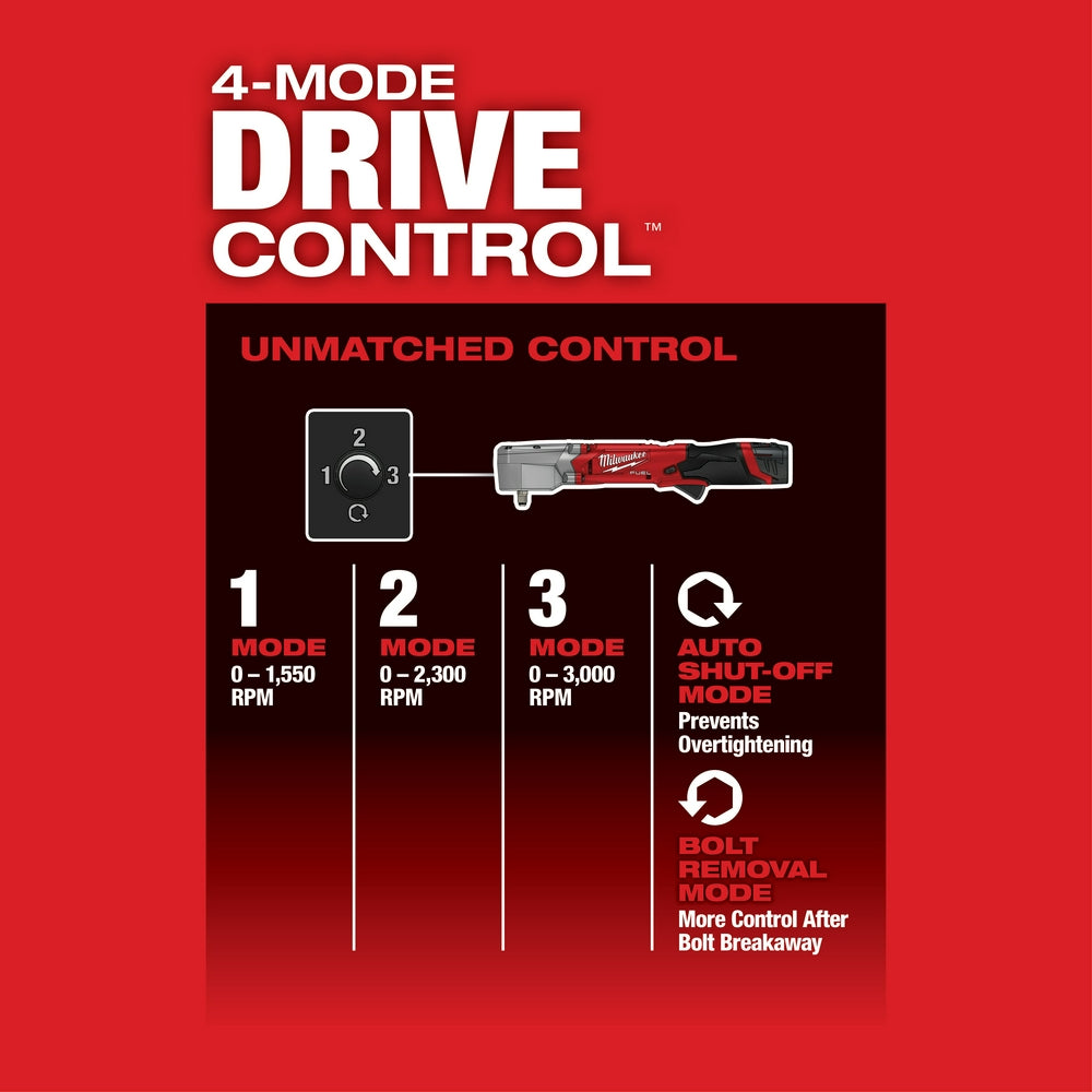 Milwaukee 2564-22 - M12 FUEL™ 3/8" Right Angle Impact Wrench Kit - Wise Line Tools