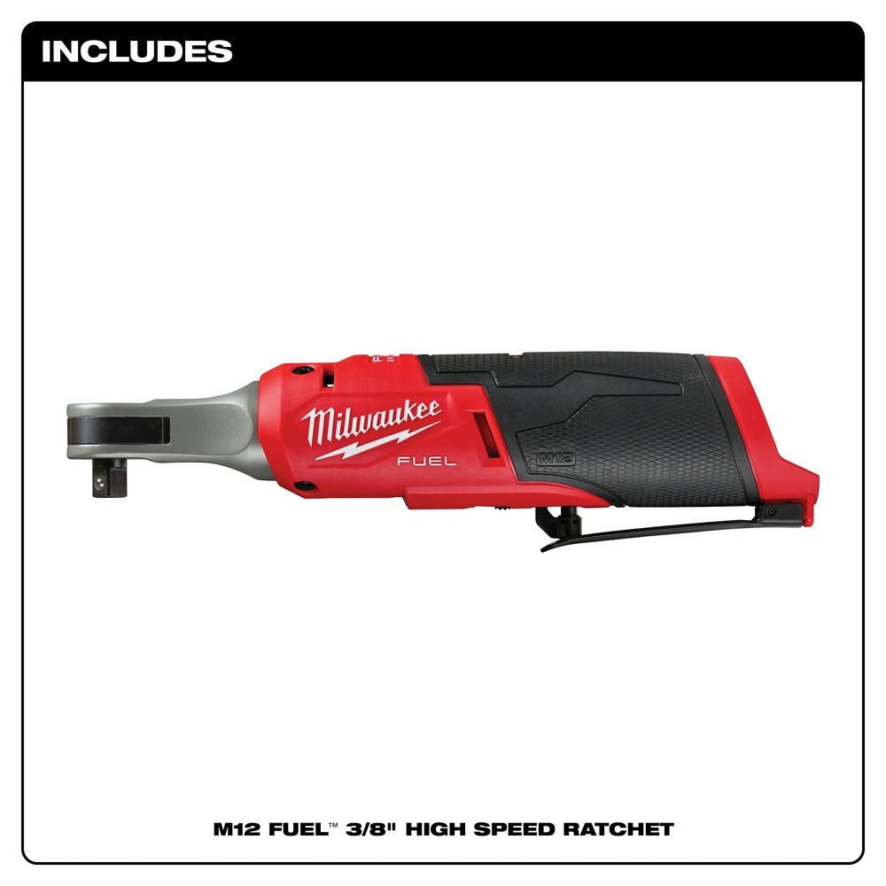 Milwaukee 2567-20 - M12 FUEL™ 3/8" High Speed Ratchet - Wise Line Tools