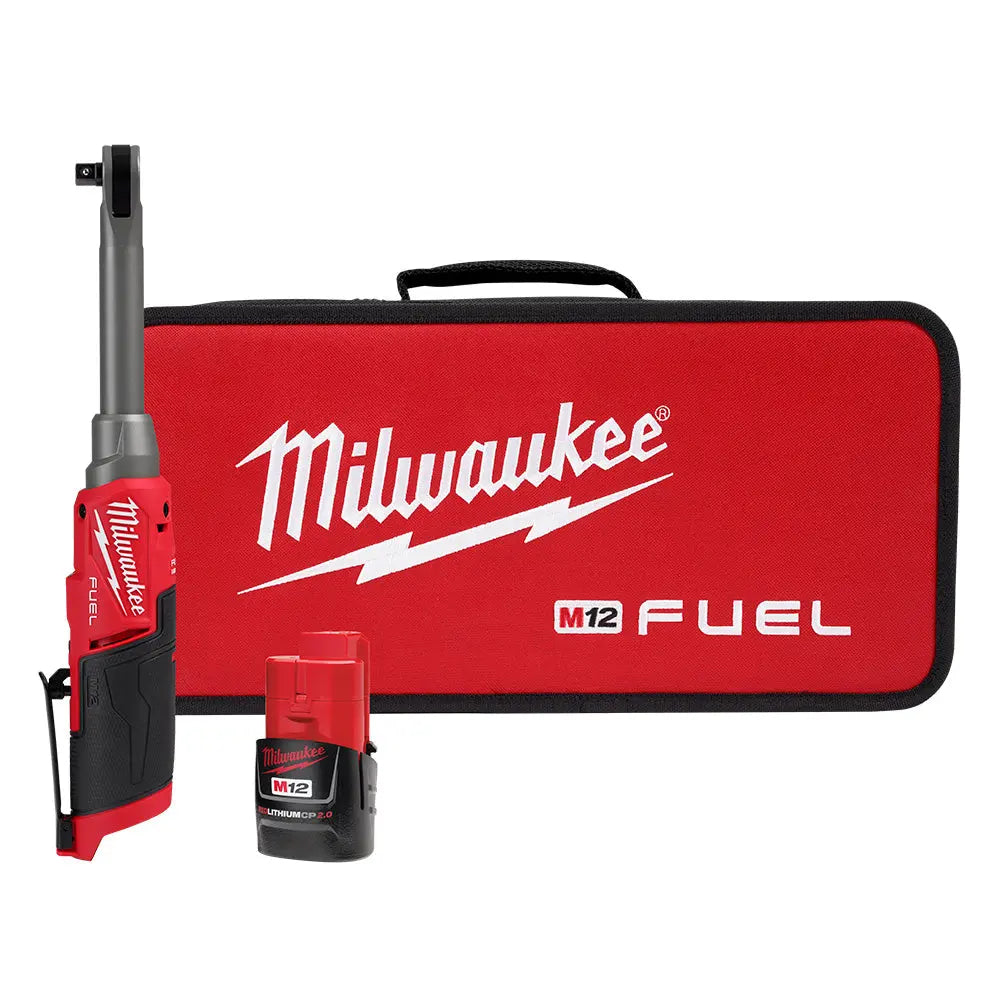 Milwaukee 2569-21 - M12 FUEL™ 3/8" Extended Reach High Speed Ratchet Kit - Wise Line Tools