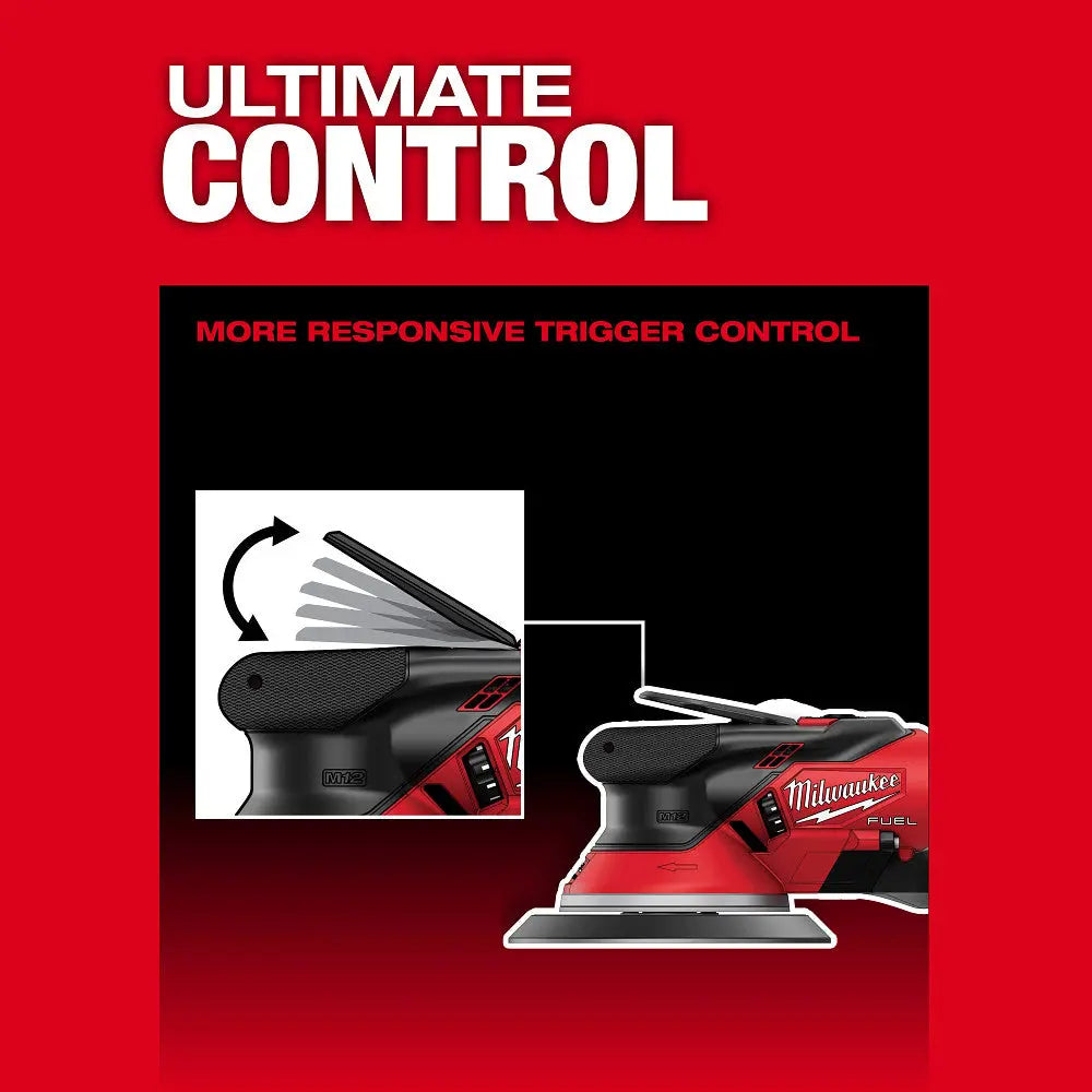 Milwaukee 2584-22CX - M12 FUEL™ 6" Random Orbital Sander Kit (3/32") - Wise Line Tools