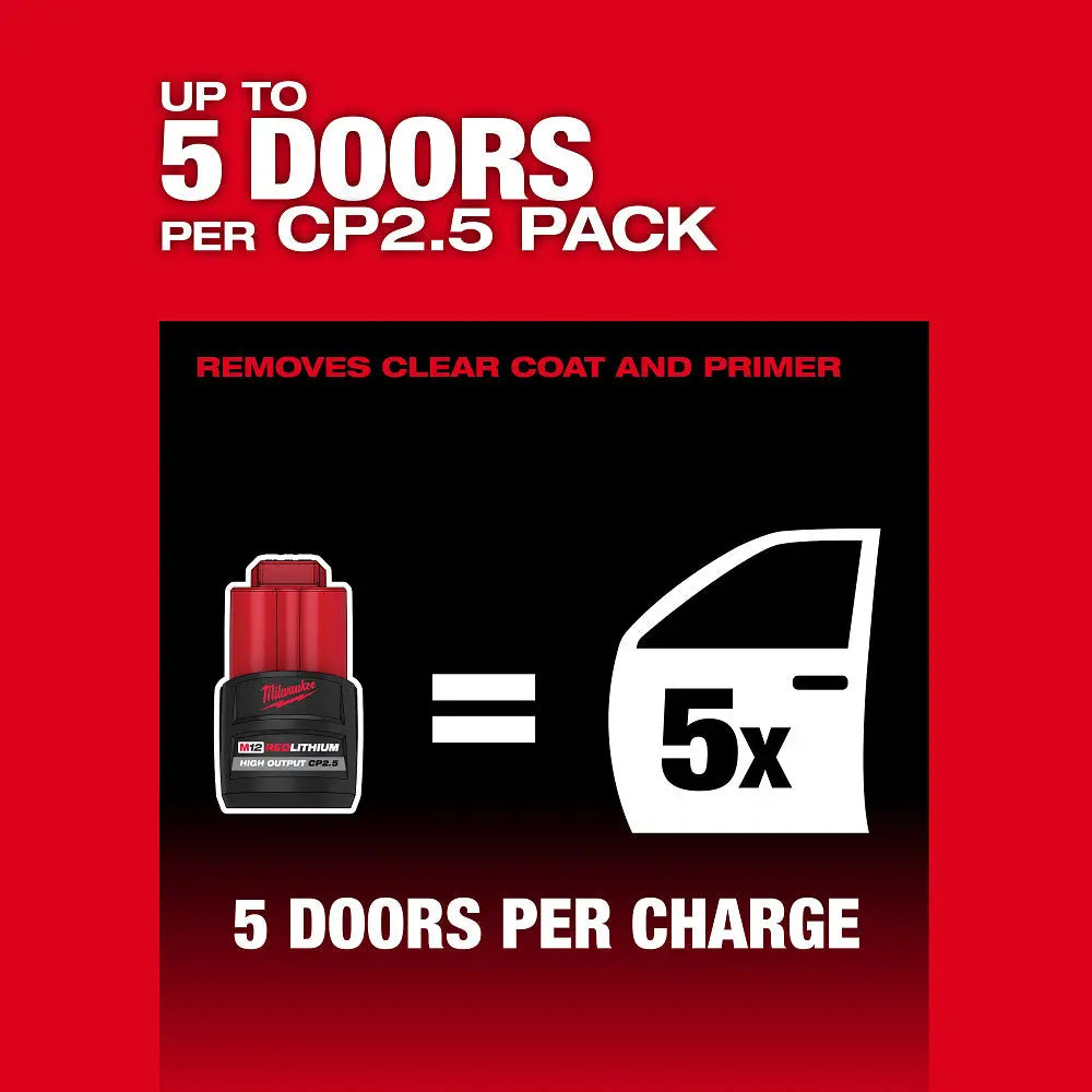 Milwaukee 2584-22CX - M12 FUEL™ 6" Random Orbital Sander Kit (3/32") - Wise Line Tools