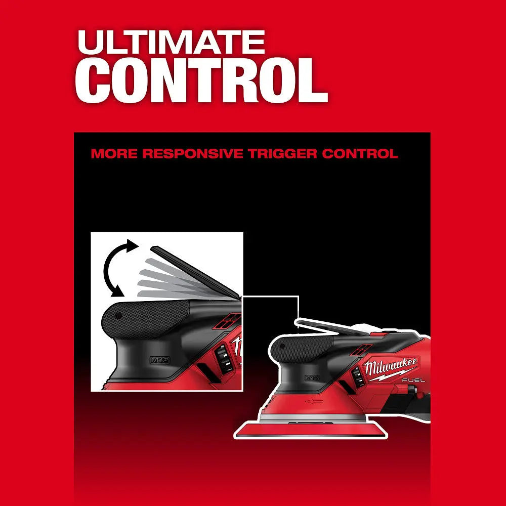 Milwaukee 2585-22CX - M12 FUEL™ 6" Random Orbital Sander Kit (3/16") - Wise Line Tools