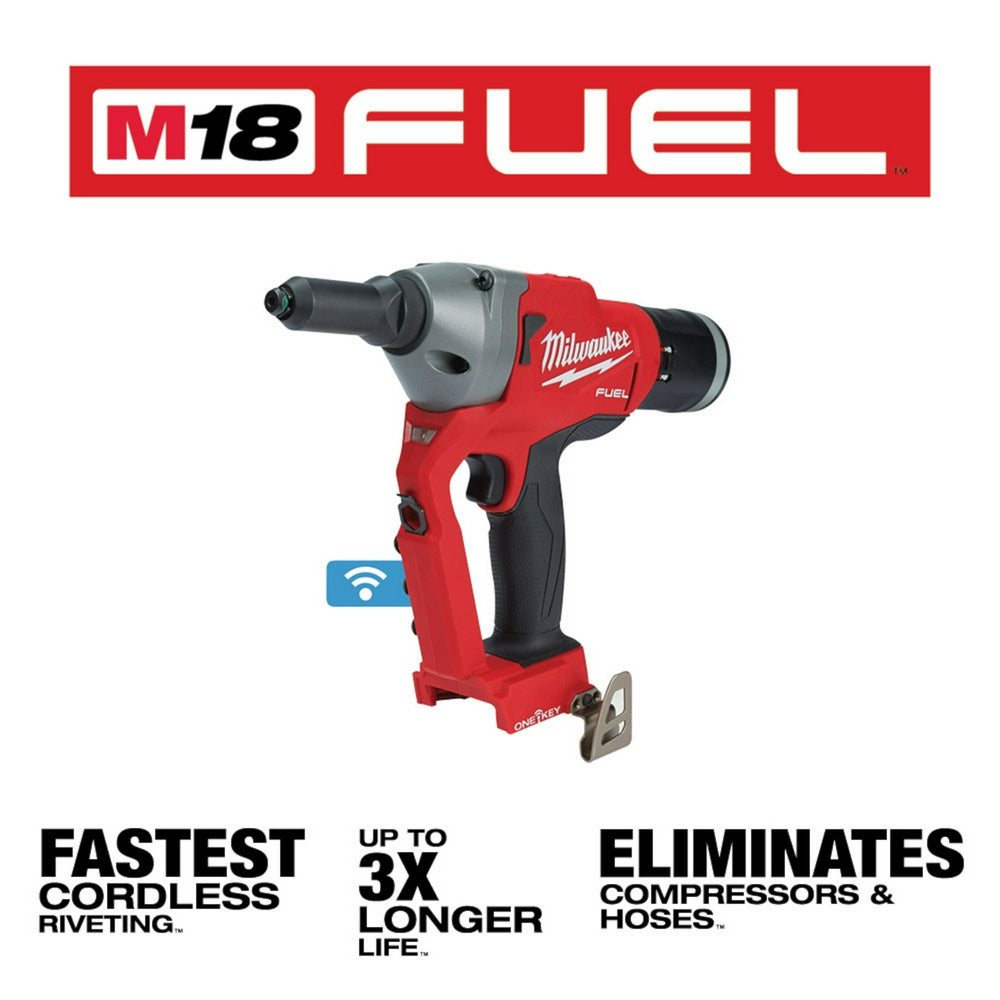 Milwaukee 2660-20 - M18 FUEL™ 1/4" Blind Rivet Tool w/ ONE-KEY™ - Wise Line Tools