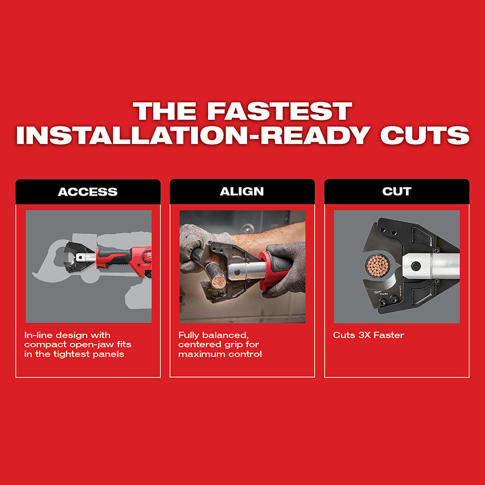 Milwaukee 2672-21S - M18™ FORCE LOGIC™ Cable Cutter Kit with 477 ACSR Jaws - Wise Line Tools