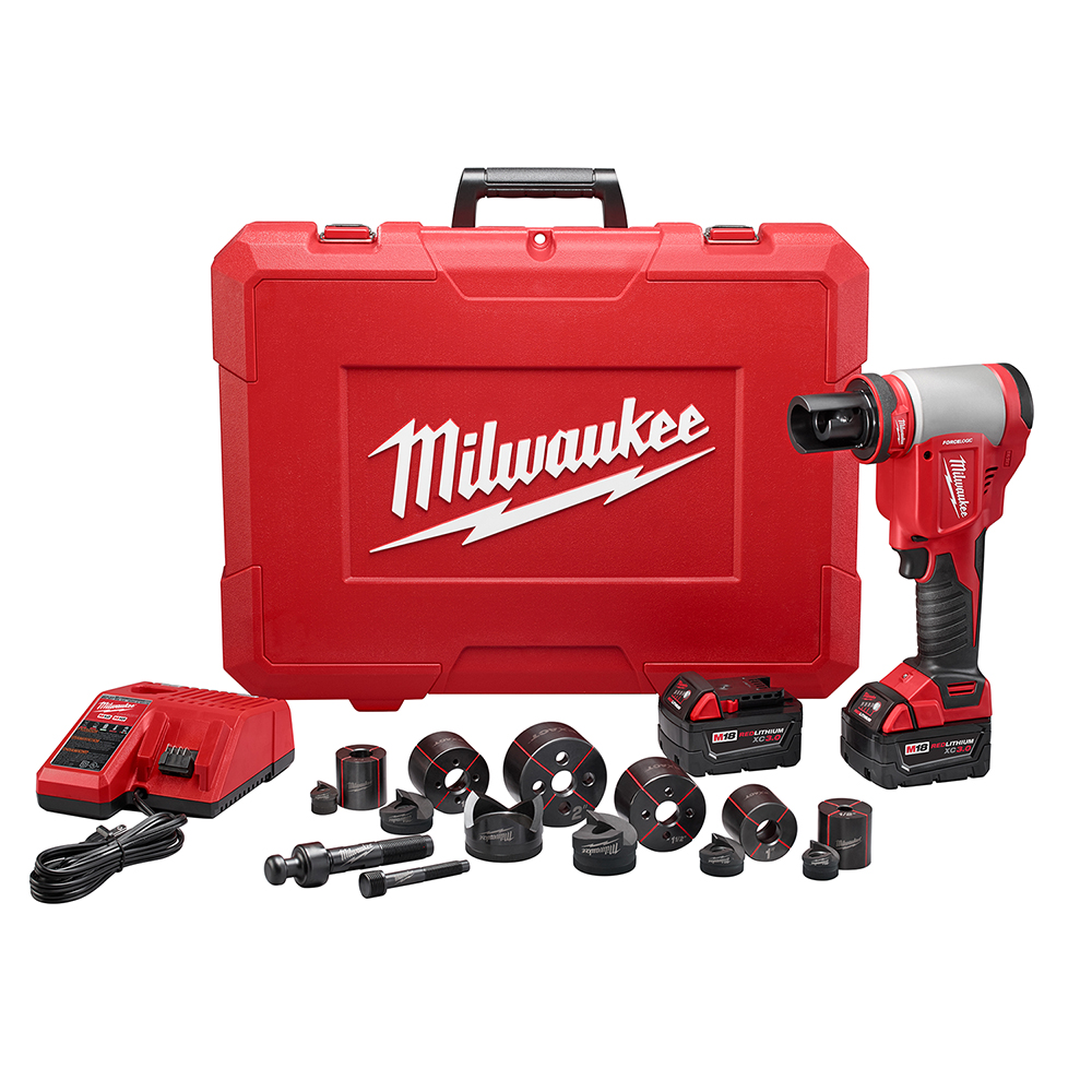 Milwaukee 2677-21 - M18™ FORCE LOGIC™ 6T Knockout Tool Kit - Wise Line Tools
