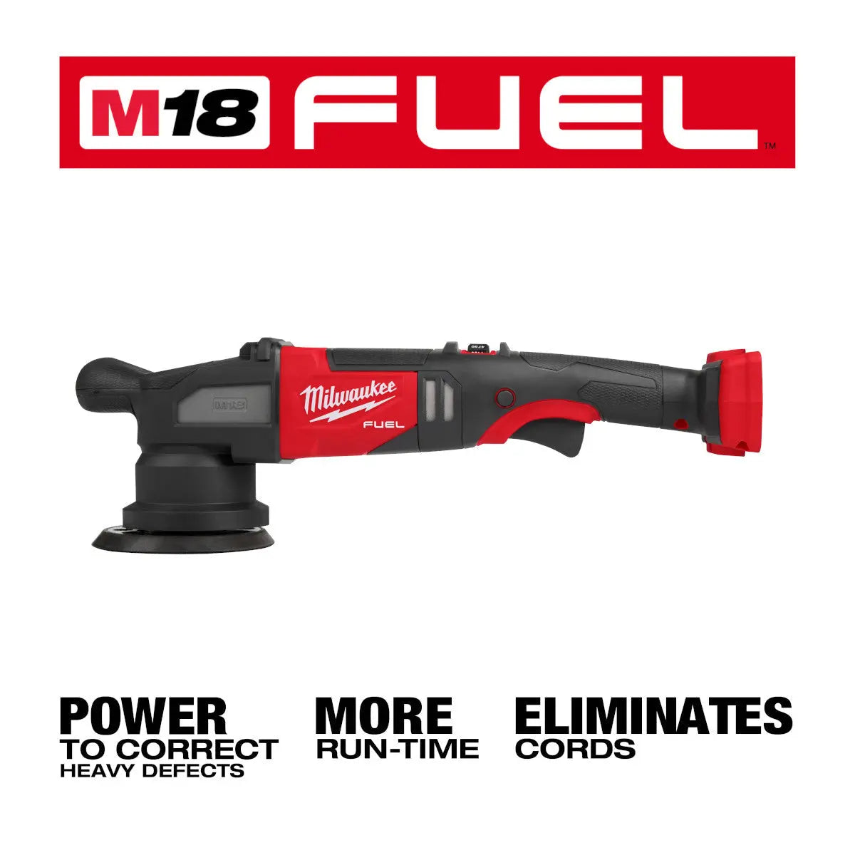 Milwaukee 2684-20 - M18 FUEL™ 15mm Random Orbital Polisher - Wise Line Tools