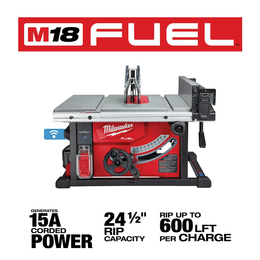 Milwaukee 2736-21HD - M18 FUEL™ 8-1/4 in. Table Saw with ONE-KEY™ Kit - Wise Line Tools