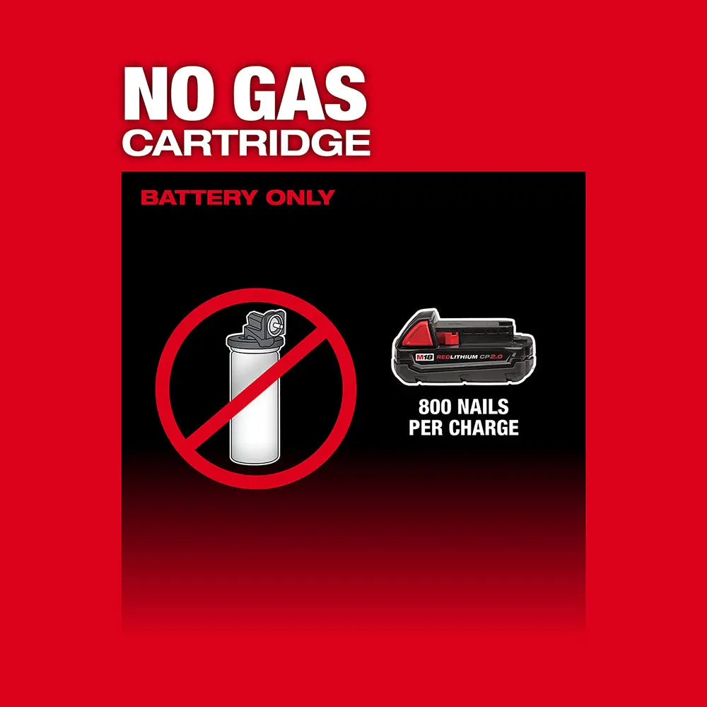 Milwaukee 2741-20 - M18 FUEL™ 16 Gauge Straight Finish Nailer - Wise Line Tools