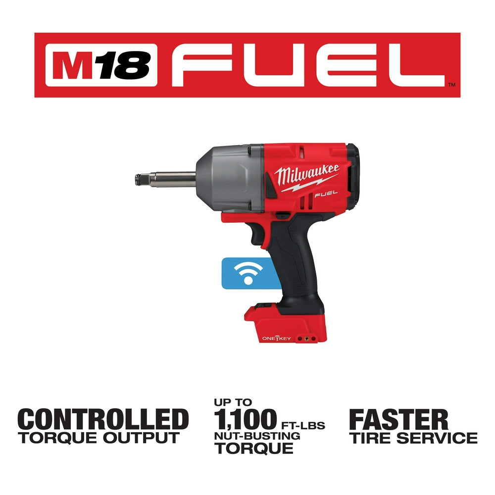 Milwaukee 2769-20 - M18 FUEL™ 1/2 in. Extended Anvil Controlled Torque Impact Wrench with ONE-KEY™ - Wise Line Tools