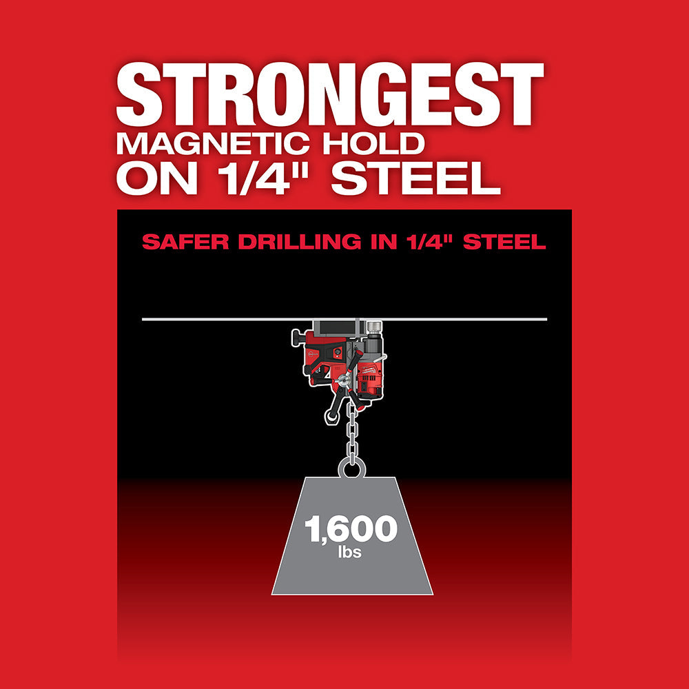 Milwaukee 2788-22HD - M18 FUEL™ 1-1/2" Lineman Magnetic Drill Kit - Wise Line Tools