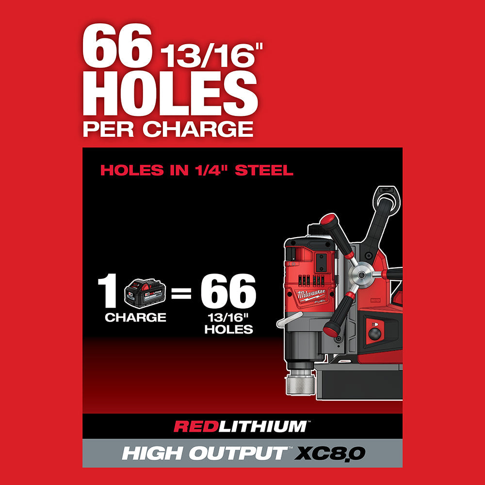 Milwaukee 2788-22HD - M18 FUEL™ 1-1/2" Lineman Magnetic Drill Kit - Wise Line Tools