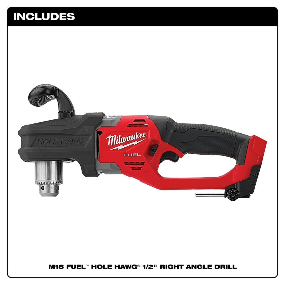 Milwaukee 2807-20 - M18 FUEL™ HOLE HAWG™ 1/2 in. Right Angle Drill - Wise Line Tools