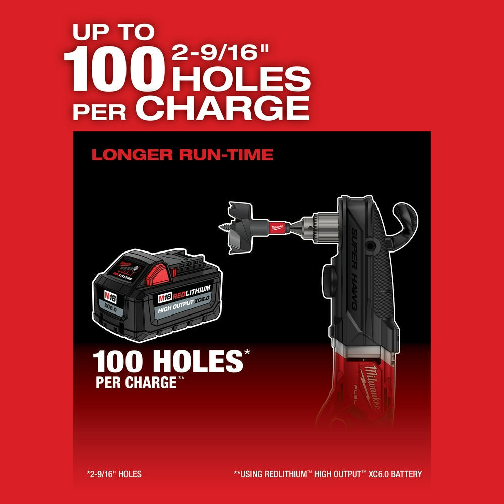 Milwaukee 2809-20 - M18 FUEL™ Super Hawg™ 1/2 in. Right Angle Drill - Wise Line Tools