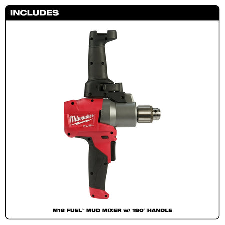 Milwaukee 2810-20 - M18 FUEL™ Mud Mixer with 180° Handle - Wise Line Tools