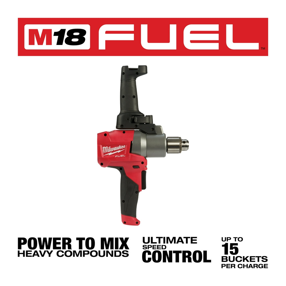 Milwaukee 2810-20 - M18 FUEL™ Mud Mixer with 180° Handle - Wise Line Tools
