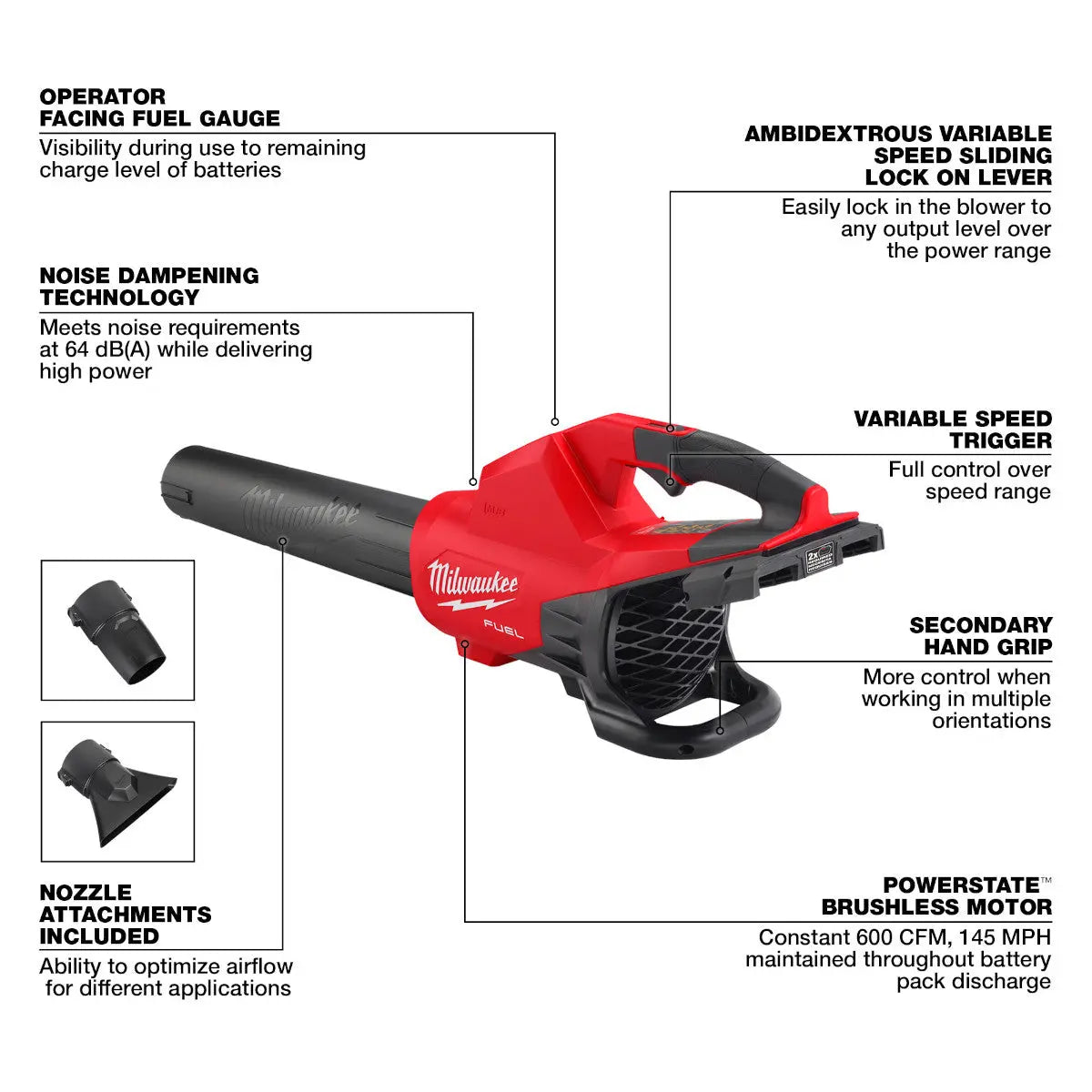 Milwaukee 2824-20 - M18 FUEL™ Dual Battery Blower - Wise Line Tools