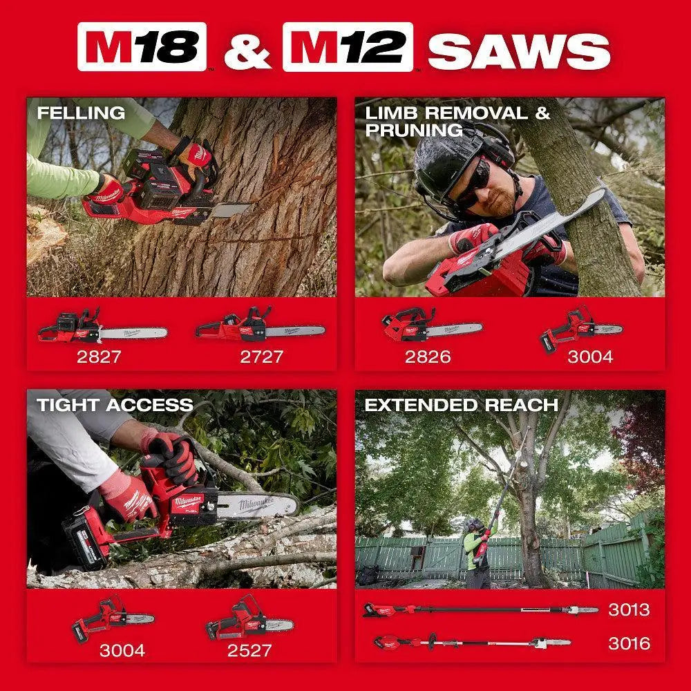 Milwaukee 2826-20C - M18 FUEL™ 12" Top Handle Chainsaw - Wise Line Tools