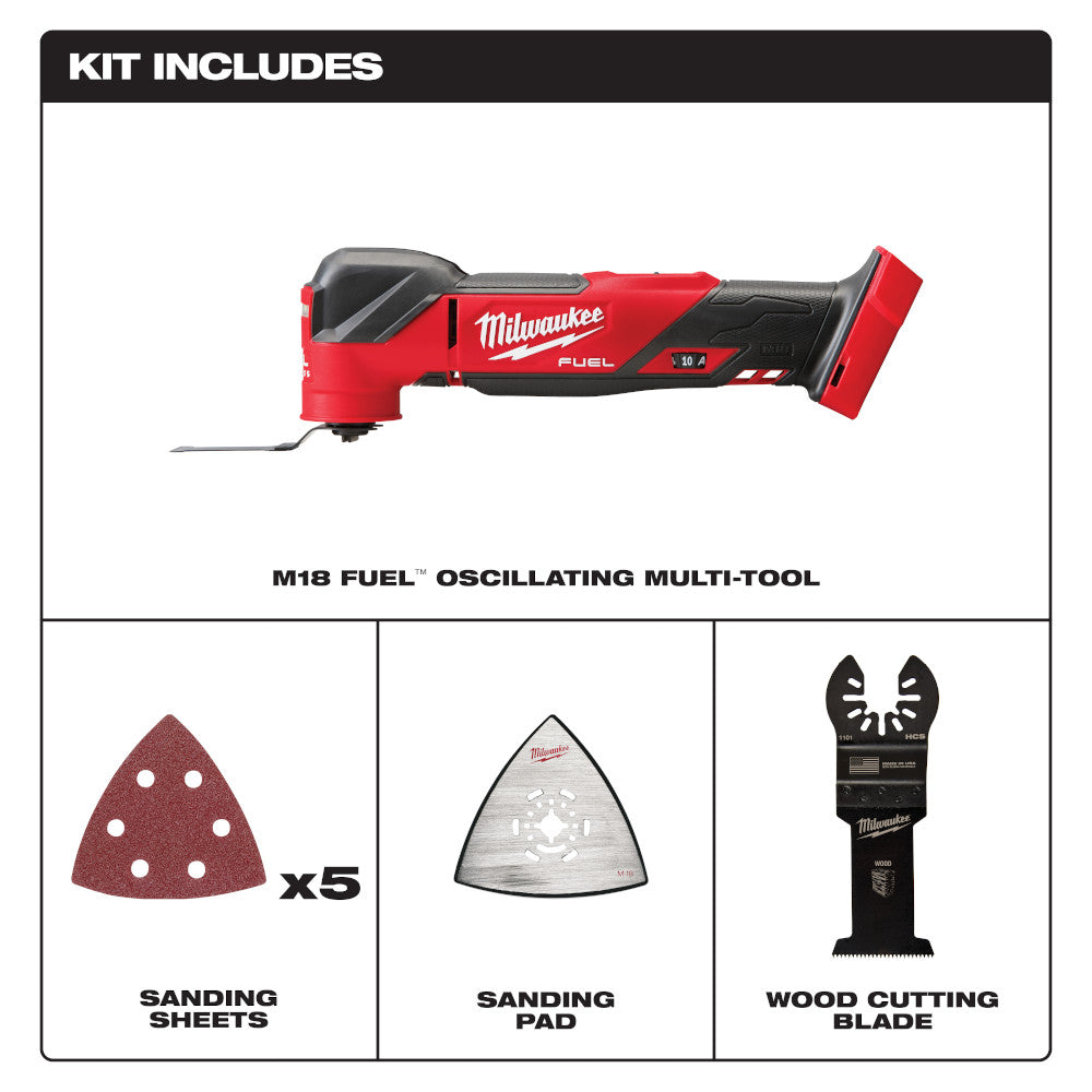 Milwaukee 2836-21 - M18 FUEL™ Oscillating Multi-Tool Kit - Wise Line Tools