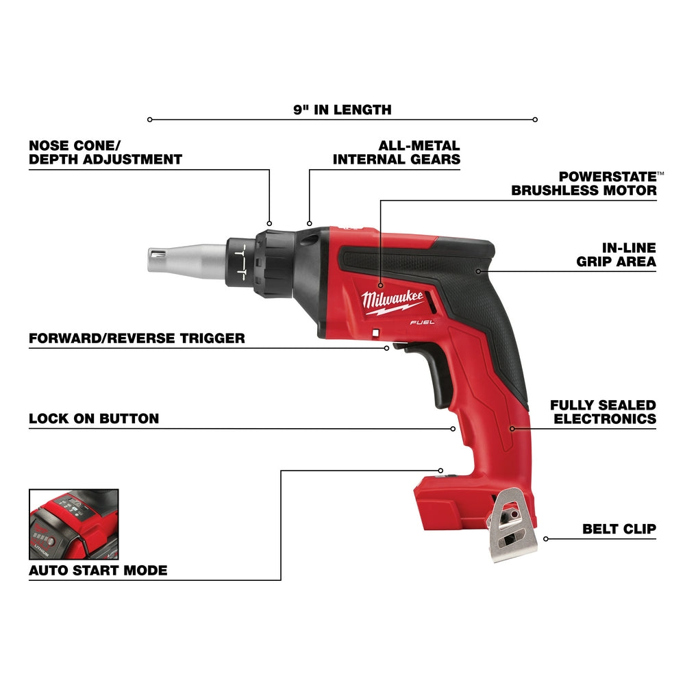 Milwaukee 2866-20 - M18 FUEL™ Drywall Screw Gun - Wise Line Tools