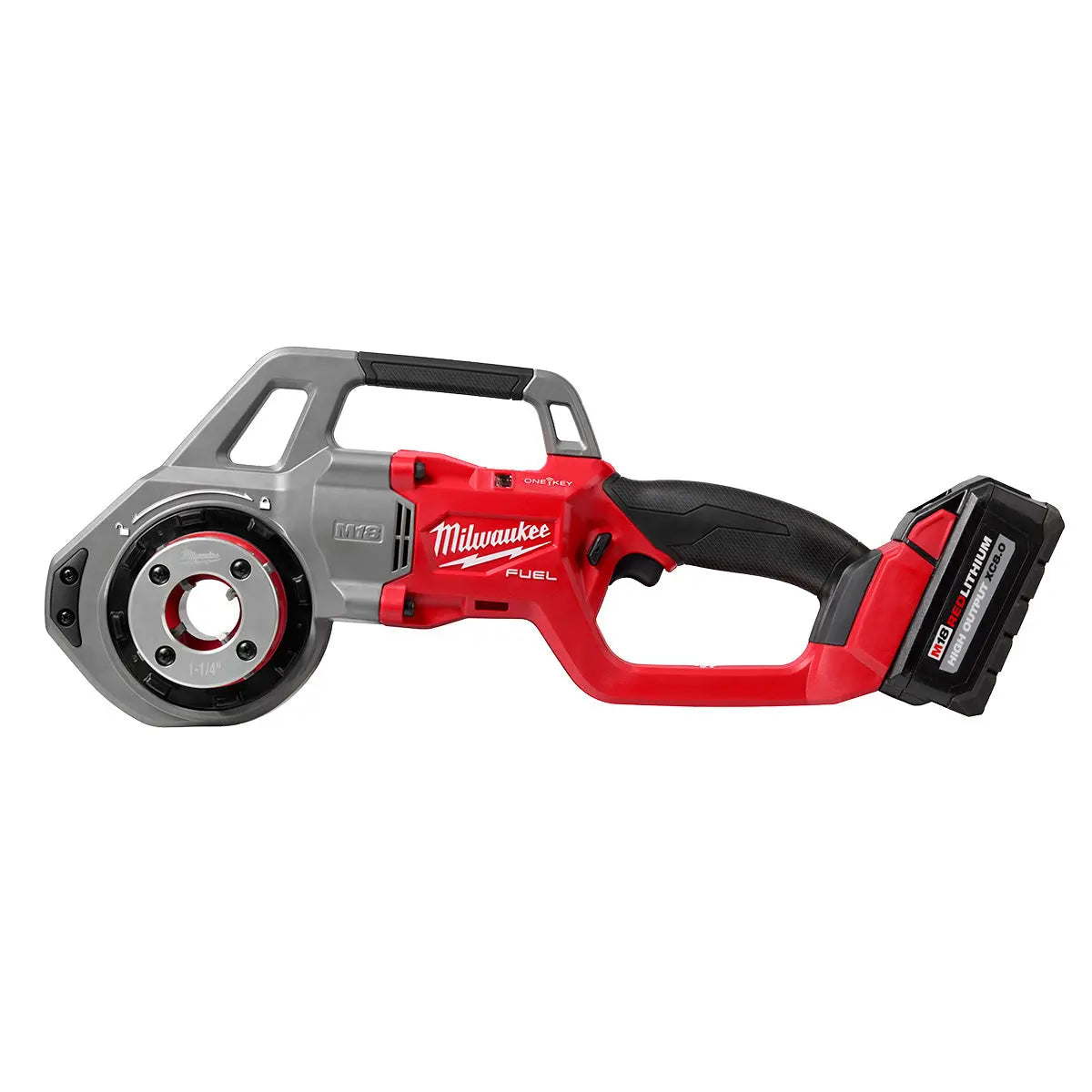 Milwaukee 2870-22 - M18 FUEL™ Compact Pipe Threader w/ ONE-KEY™ w/ 1/2" - 1-1/4" Compact NPT Forged Aluminum Die Heads - Wise Line Tools