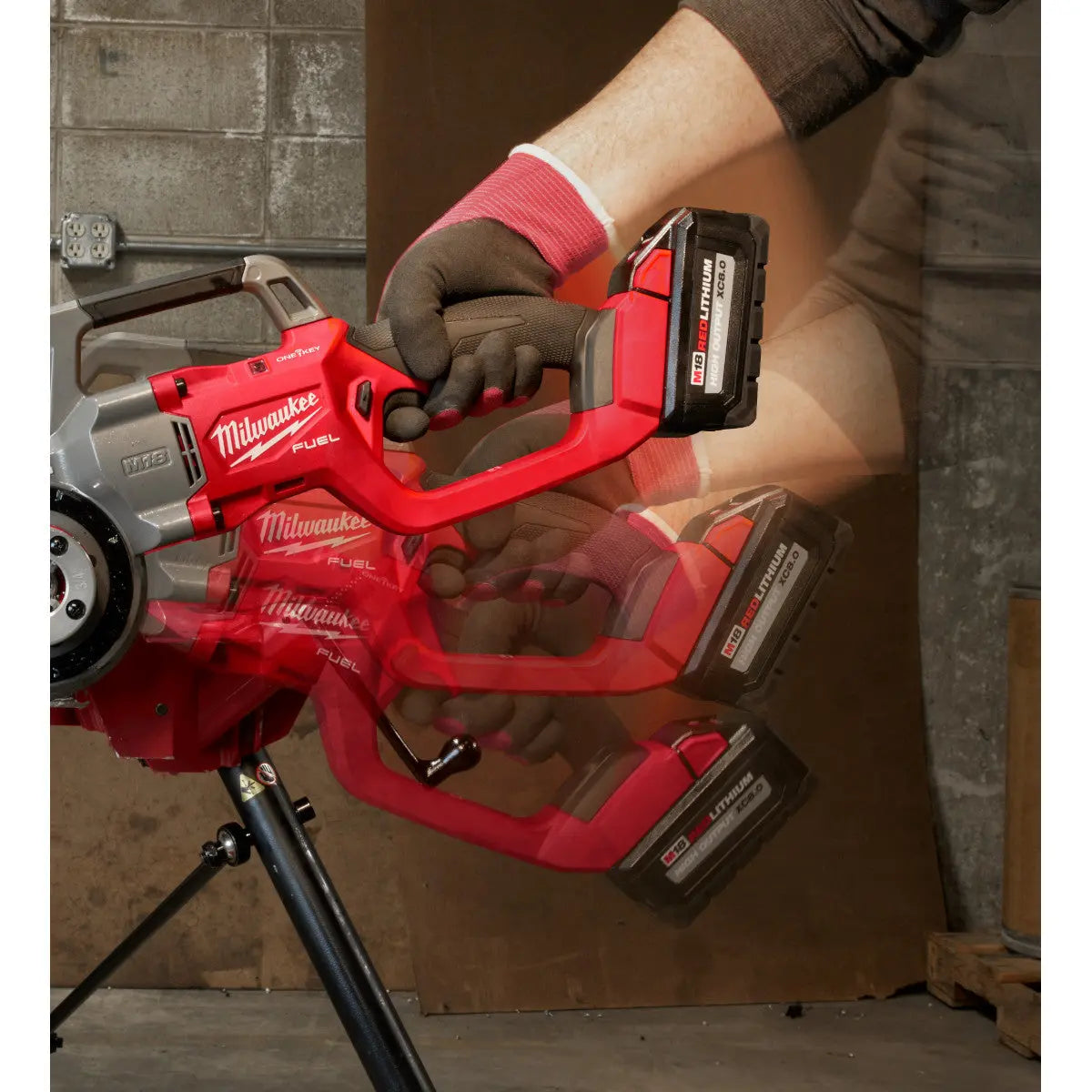 Milwaukee 2870-22 - M18 FUEL™ Compact Pipe Threader w/ ONE-KEY™ w/ 1/2" - 1-1/4" Compact NPT Forged Aluminum Die Heads - Wise Line Tools