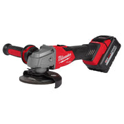 Milwaukee 2881-22 - M18 FUEL 18 Volt Lithium-Ion Brushless Cordless 4-1/2 in. / 5 in. Grinder Slide Switch, Lock-On Kit - Wise Line Tools