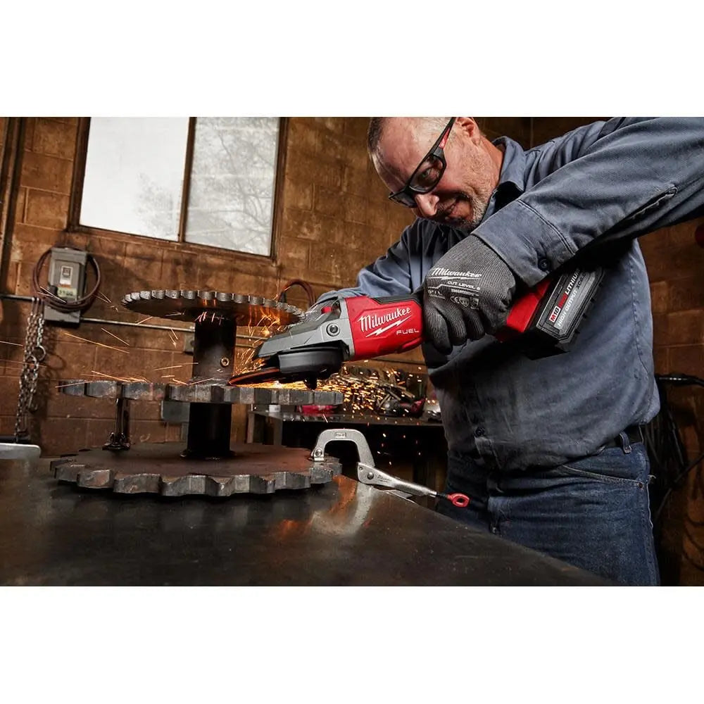 Milwaukee 2886-20 - M18 FUEL™ 5" Flathead Braking Grinder, Paddle Switch No-Lock - Wise Line Tools