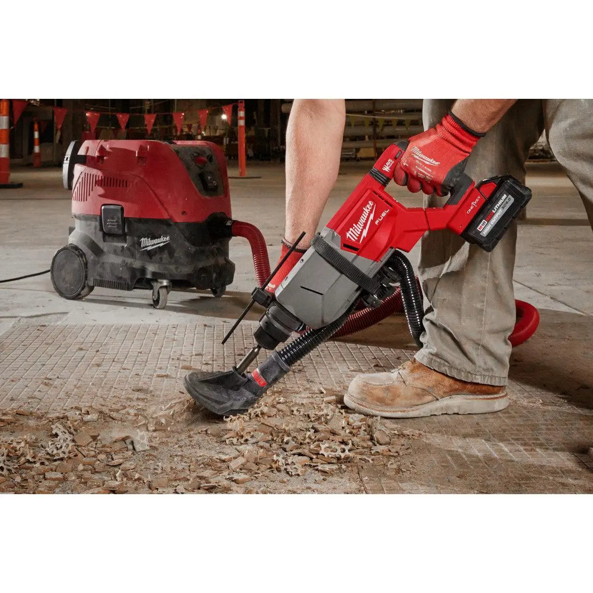 Milwaukee 2916-22 - M18 FUEL™ 1-1/4” SDS Plus D-Handle Rotary Hammer Kit w/ ONE-KEY™ - Wise Line Tools