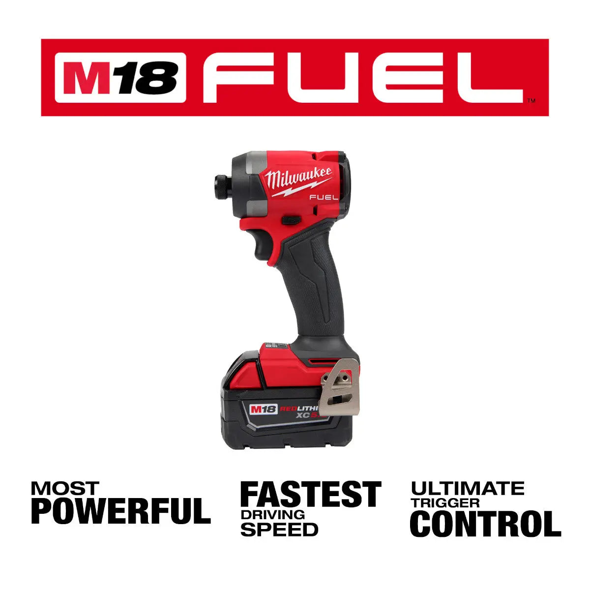 Milwaukee 2953-22 - M18 FUEL™ 1/4" Hex Impact Driver Kit - Wise Line Tools