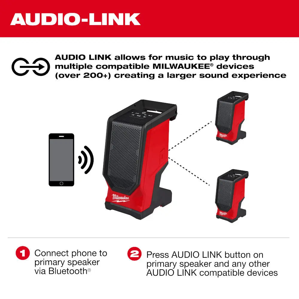 Milwaukee 2954-20 - M18™ Bluetooth® Jobsite Speaker - Wise Line Tools